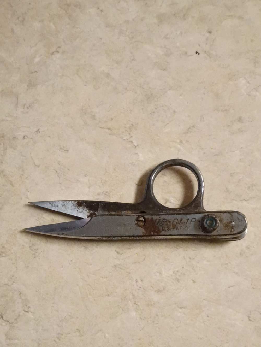 Vintage Stainless Steel Thread Snips - Silver